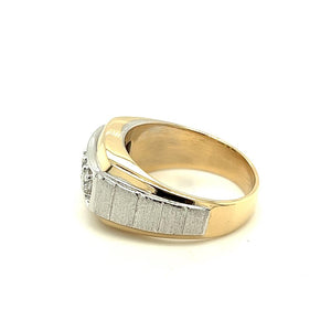 Estate Men's Three Stone Diamond Ring