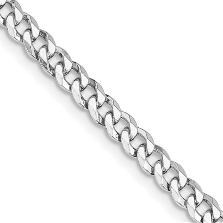 Sterling Silver Beveled Curb Chain