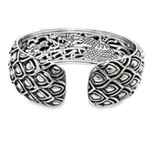 Two-Tone 18 K/Sterling Silver John Hardy Naga Legends Cuff Bracelet Es
