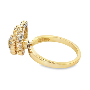 Double Halo Spinner Ring