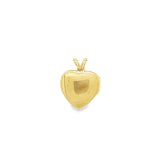 Yellow 14 Karat Heart Locket With Engraved Design Estate Jewelry Gram Weight: 1.3