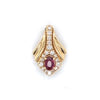 Estate Ruby and Diamond Slide Pendant