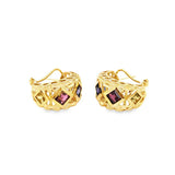 Geometric Filigree Pattern Earrings