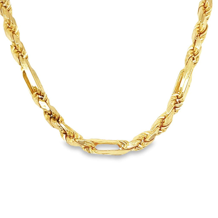 Yellow 14 Karat Rope Chain