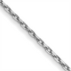 14 Karat White Gold Diamond Cut Cable Link Chain