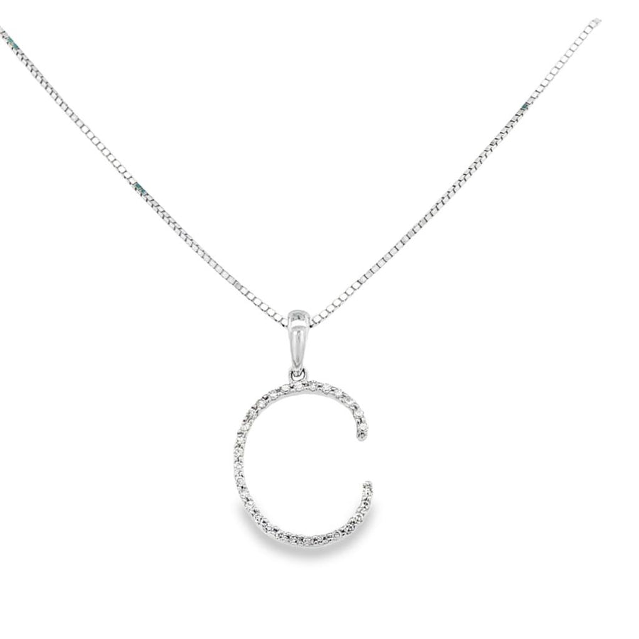 White 14 Karat Diamond Cut 18" 0.60mm Diamond Cut Box Chain With Lobst
