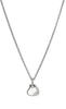 John Hardy Pebble Diamond Pave Heart Adjustable Rolo Chain Necklace