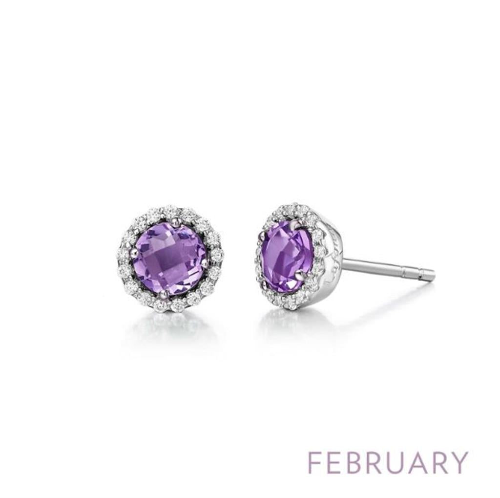 Lafonn February Birthstone Earrings