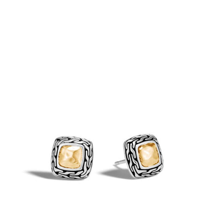 John Hardy Silver & Gold Classic Chain Women's Stud Earrings