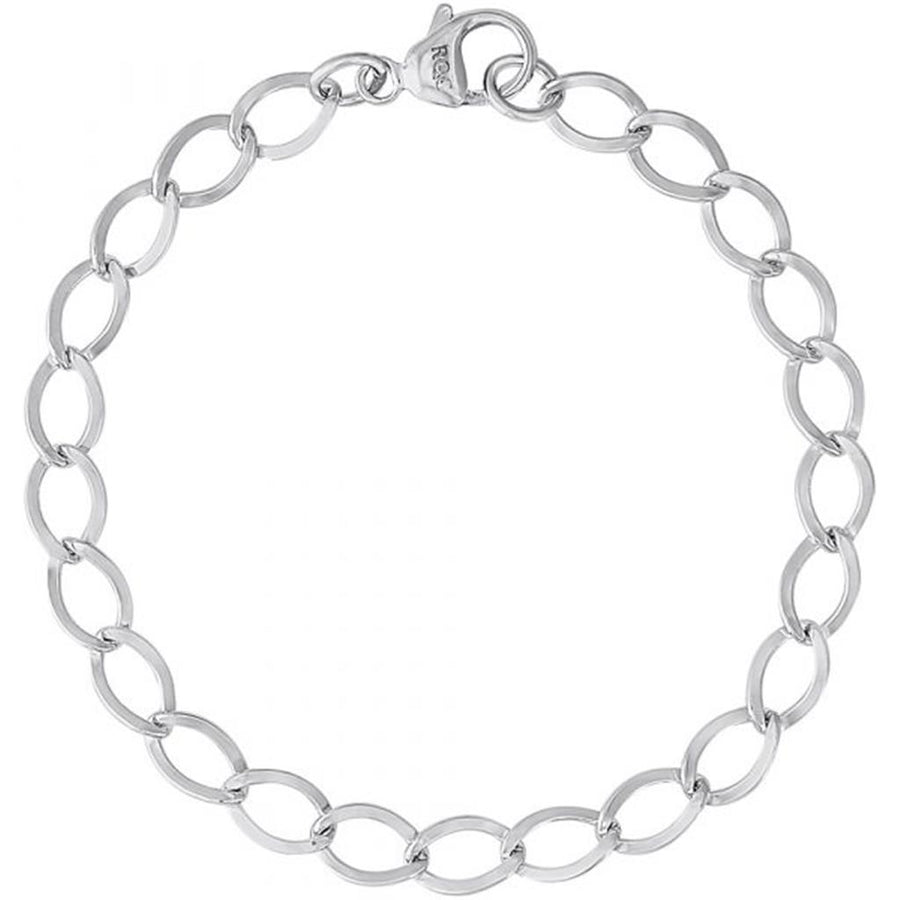 Sterling Silver Curb Link Classic Bracelet Length 7
