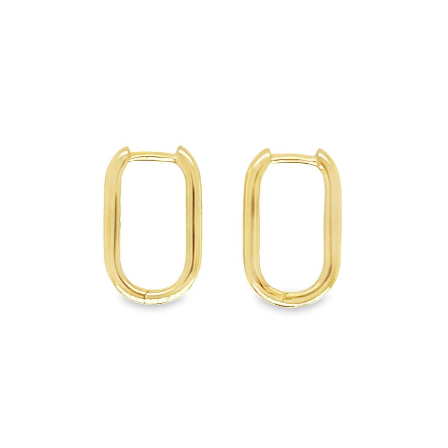 Lady's Yellow 14 Karat Oval Huggies Earrings Designer: Armadani
Gram