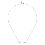 Lady's Two-Tone Sterling Silver/14K Yellow Gold Bujukan Alternating Ba