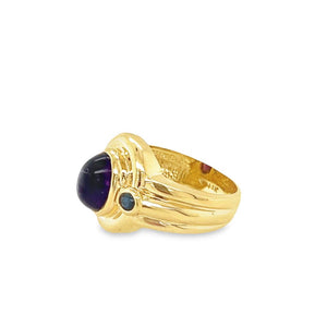 Yellow 14 Karat Amethyst Fashi