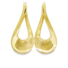 Yellow 14 Karat Open Teardrop Dangle Earrings Estate Jewelry Gram Weight: 12.05