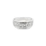 Gents Diamond Polished and Satin Ring