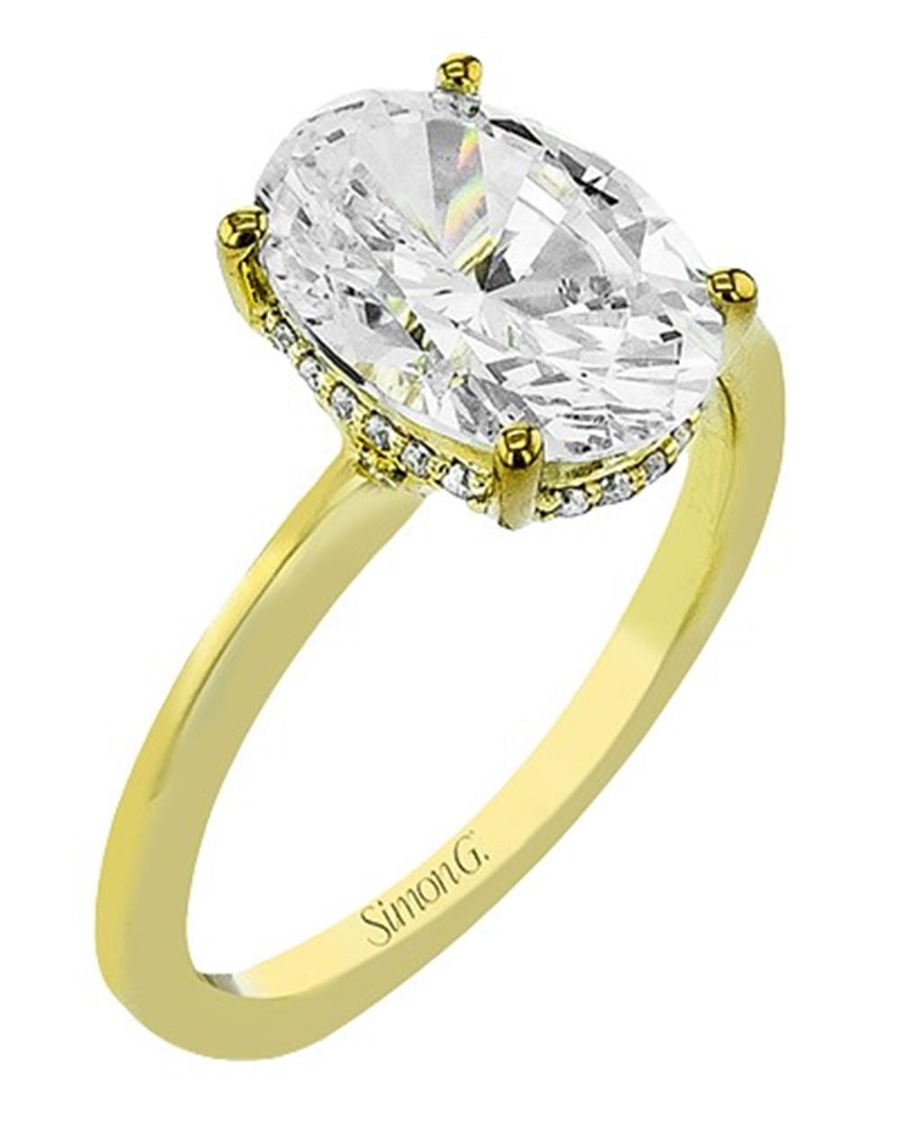 Simon G. Hidden Halo Engagement Ring Mounting