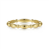 Gabriel & Co. Fashion 14K Yellow Gold Elongated Station Ring