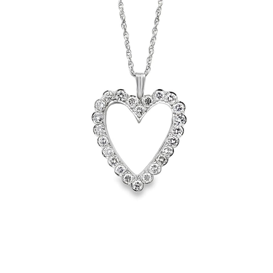 Heart Shape Diamond Pendant