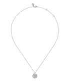 Lady's Sterling Silver Diamond Bujukan Paw Print Pendant Silver Neckla