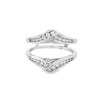 White 18 Karat Pointed Ring Wrap/Guard