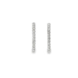Diamond Inside/Outside Hoop Earrings