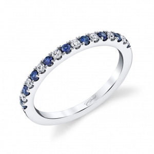 Coast Diamond Lady's Alternating Sapphire and Diamond Wedding Band