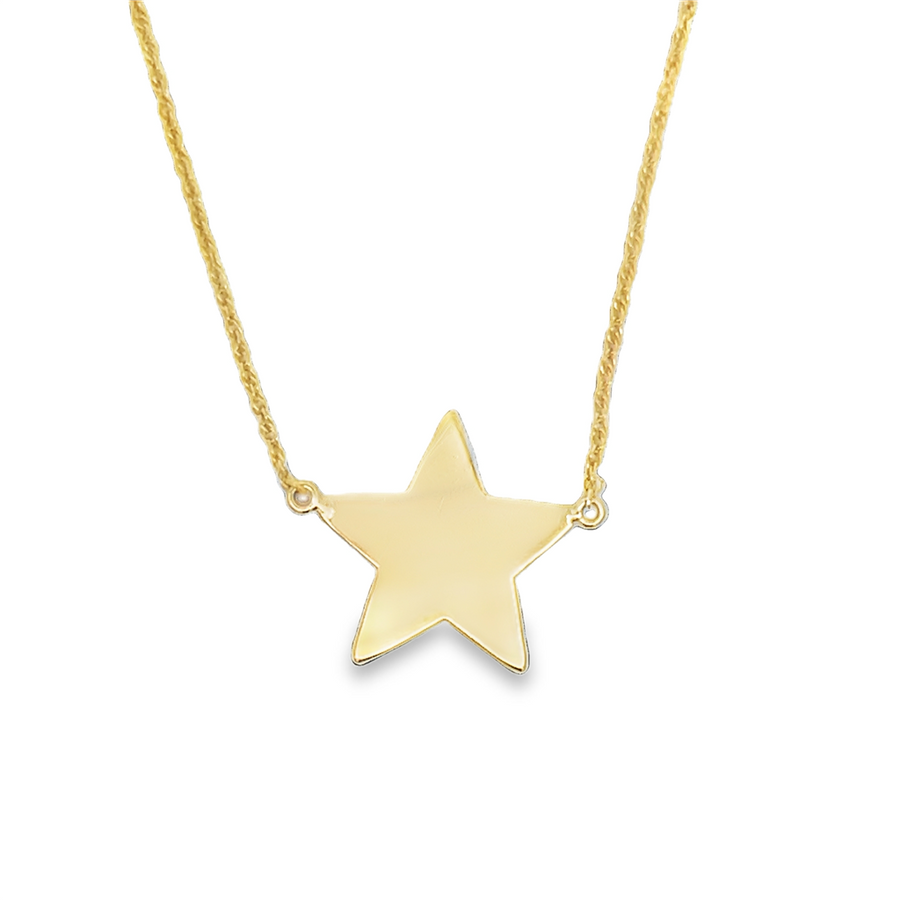 Yellow 14 Karat Star Necklace