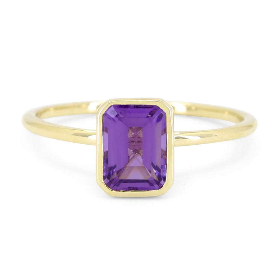 Amethyst 14 Karat Yellow Fashion Ring
