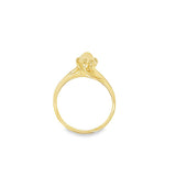 Yellow 14 Karat 6 Prong Pearl Ring Estate Jewelry Size 7 one = 6.67x5.