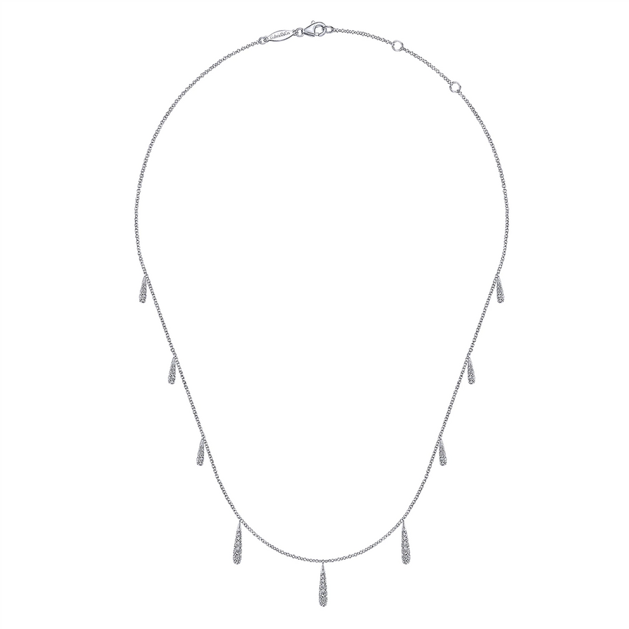 Gabriel & Co. 14k White Gold Lusso Diamond Necklace