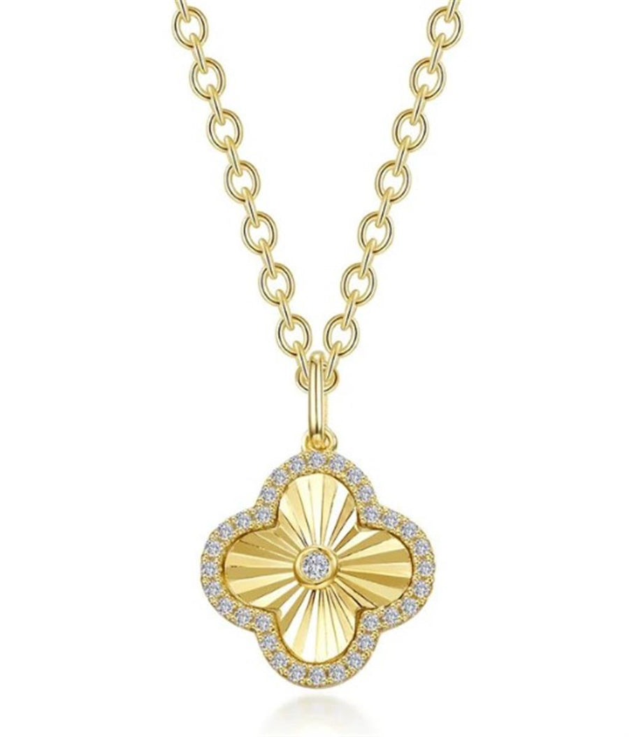 Lafonn Yellow Gold-Plated Sterling Silver Clover