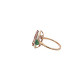 Gemma Morganite and Tsavorite Ring