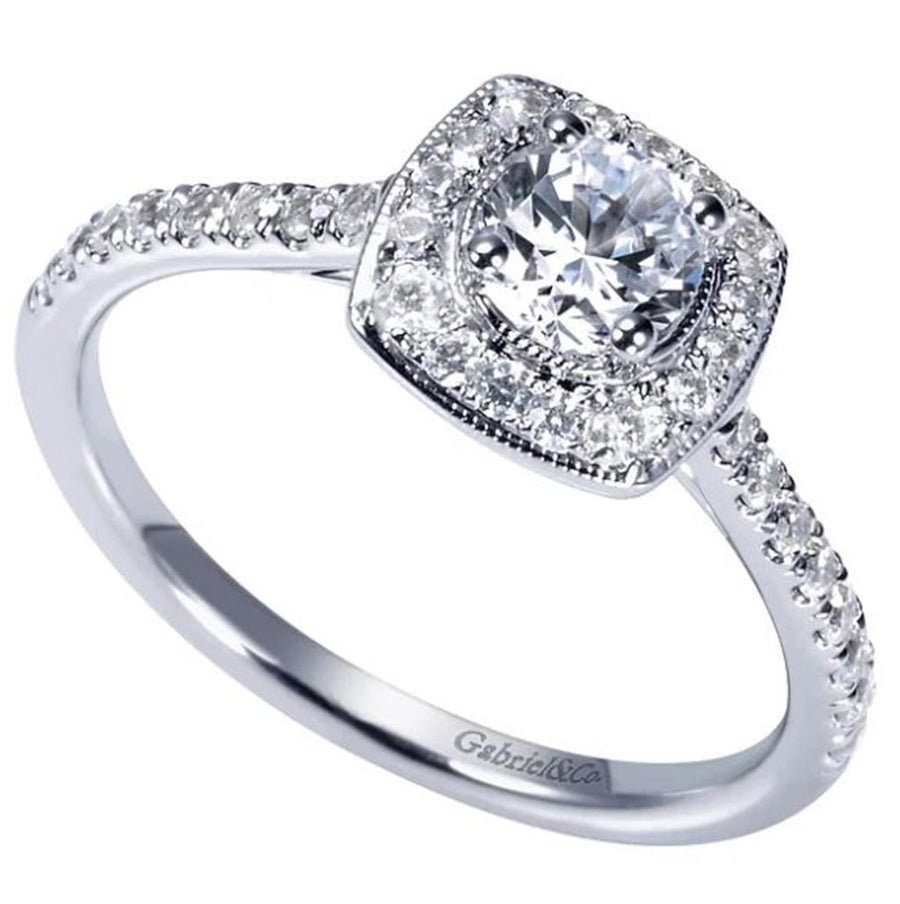 Diamond Halo Engagement Ring