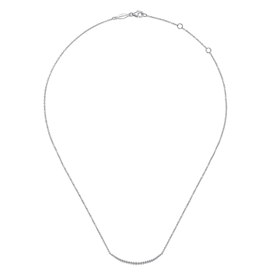 Gabriel & Co. Fashion 925 Sterling Silver Bujukan Bead Bar Necklace