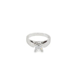 Estate Princess Cut Diamond Solitaire Engagement Ring