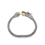 John Hardy Legends of Naga Scale Bracelet with Gold Circle Clasp
