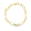 Yellow 14 Karat Figaro Bracele