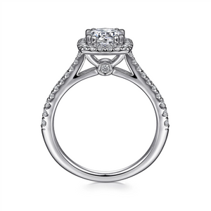 Gabriel & Co. Michaela - Cushion Diamond Halo Engagement Ring Mounting