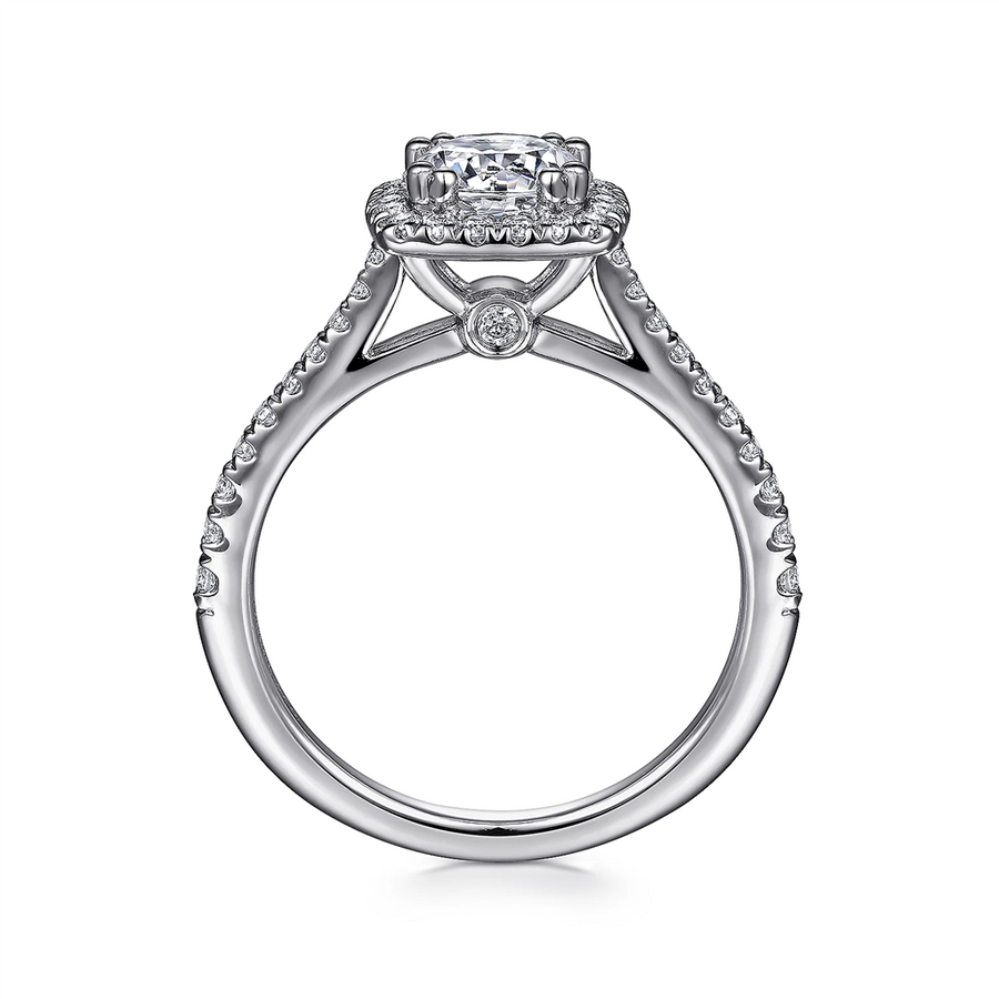 Gabriel & Co. Michaela - Cushion Diamond Halo Engagement Ring Mounting