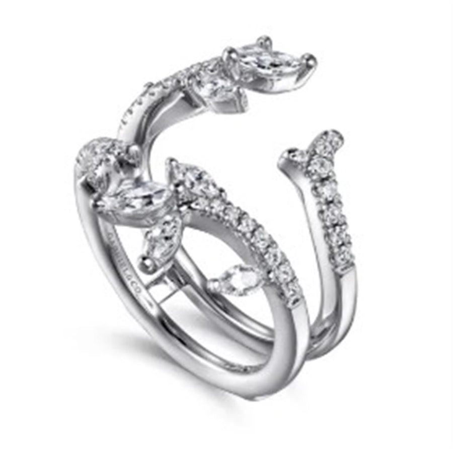 Yellow 14 Karat Branches Ring Wrap/Guard Size 6.5 Mfg Gabriel & Co 40