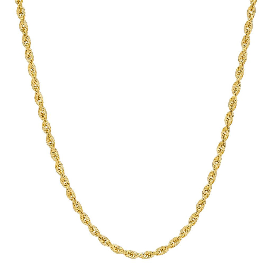 Yellow 14 Karat 3.0-3.1mm Rope Chain Length 22 Gram Weight: 11.41
