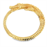 Estate Crocodile Bangle Bracelet