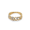 Lady's Yellow Milgrain 18K Filigree Swirl Wedding/Anniversary Ring 9=0