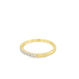 Lady's Yellow 18 Karat Fishtail Half Anniversary Wedding/Anniversary R