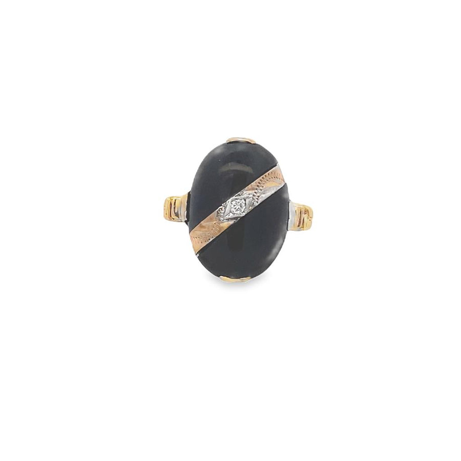 Yellow 10 Karat overlay pinkie ring