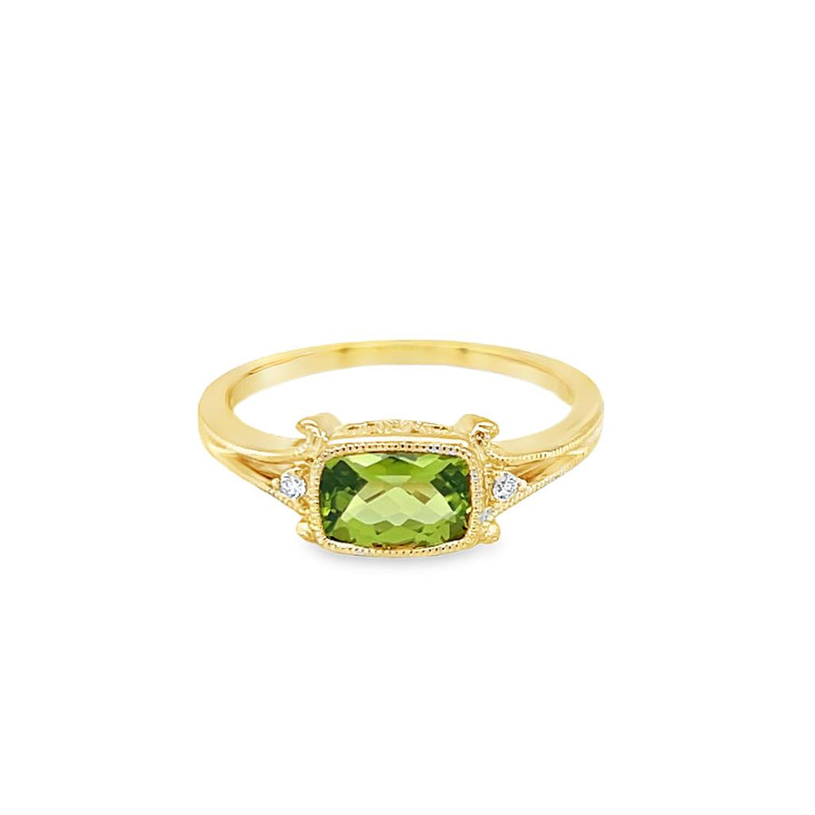 Peridot 14 Karat Yellow Fashion Ring
