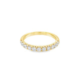 Lady's White 18 Karat Fishtail Wedding/Anniversary Ring Size 6.75 11 =