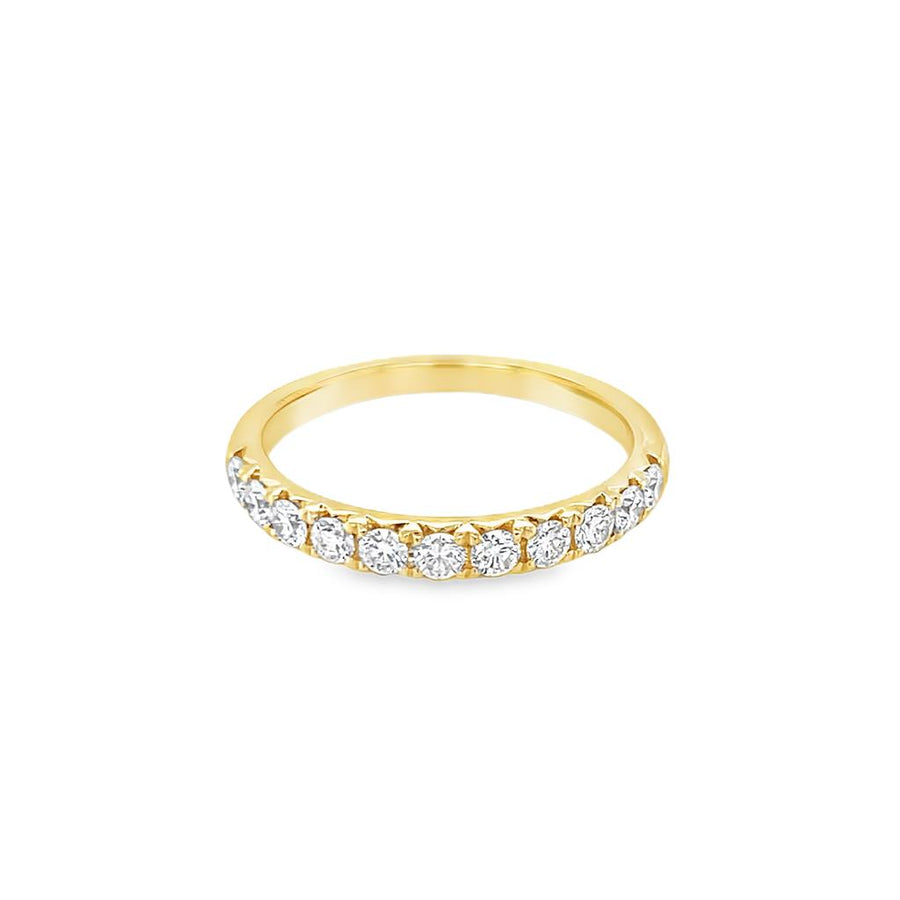 Lady's White 18 Karat Fishtail Wedding/Anniversary Ring Size 6.75 11 =