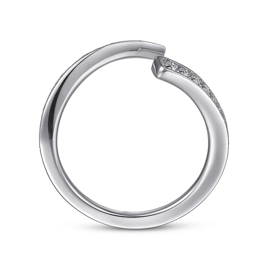 Gabriel & Co. 14K White Gold Diamond Matching Wedding Band