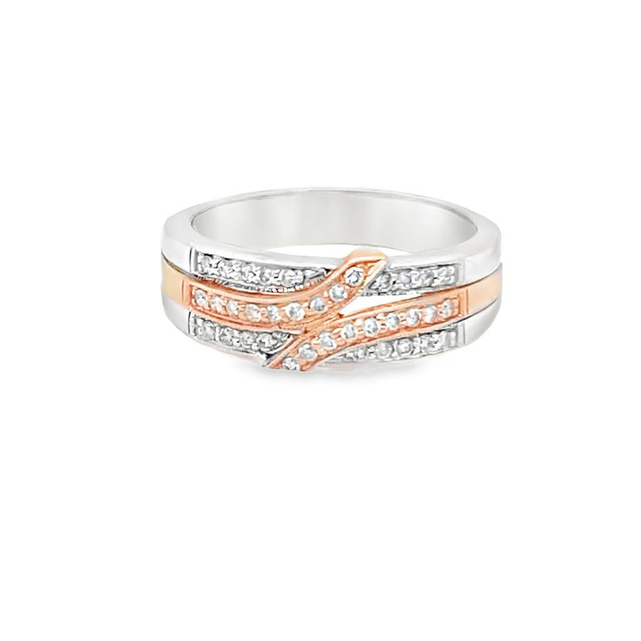 Two Tone Diamond Fashion Ring